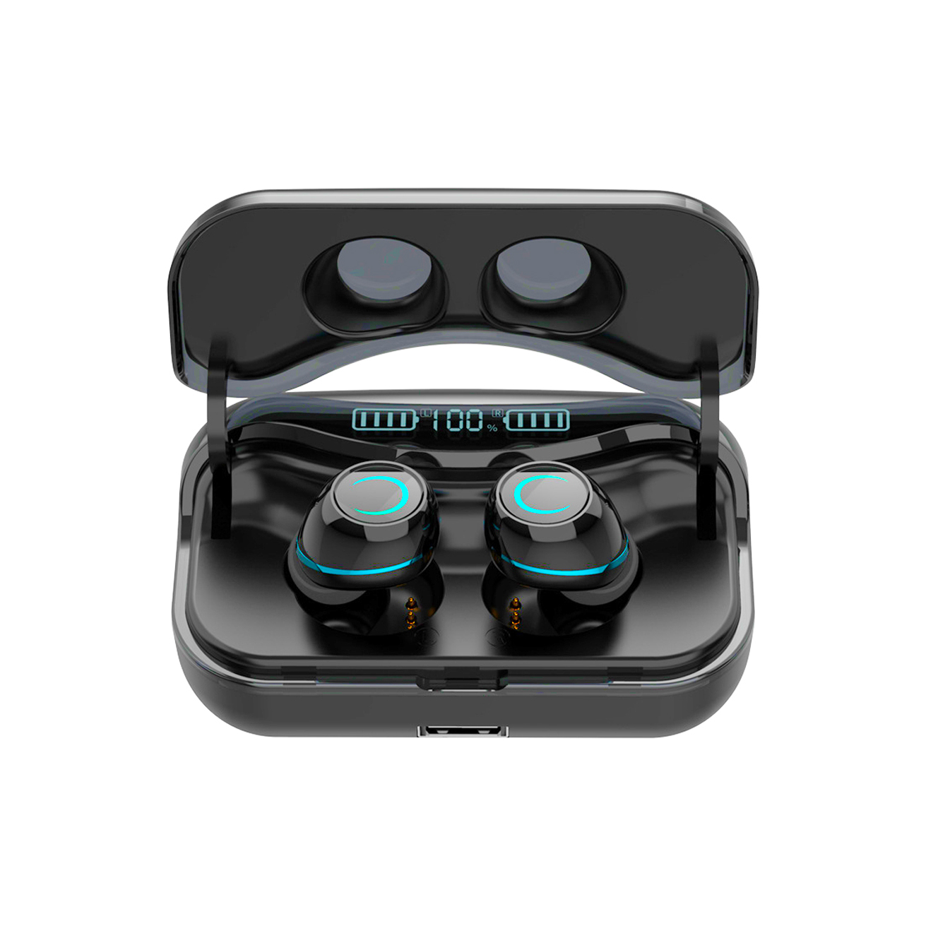 tws wireless earphones G08 touch earbuds noise canceling earphone 1200mah charging box LED display hands free manufacture